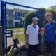 William Martin C of E pupil Rachel,her father and her grandfather on their cycle ride
