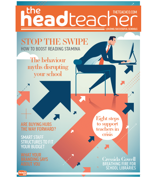 Front Cover of the August edition of The Headteacher