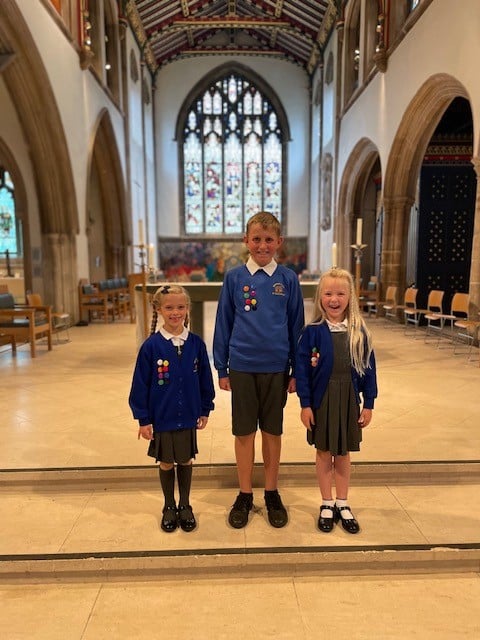 Rivenhall C of E Primary School pupils in the Chelmsford Cathedral